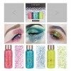 Visage corps Glitter gel avec cuillère Mermaid sequin auto - adhésif Glitter, gros bloc Glitter yeux lèvres ongles cheveux Gl