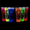 UV Glow Lot de 6 tubes de peinture fluorescente pour le visage et le corps 6 x 10 ml