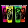 UV Glow Lot de 5 tubes de peinture fluorescente pour le visage et le corps 10ml x5 