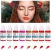 8 Couleurs Tattoo Ink Set Permanent Makeup Paint Pigment for Permanent Lipstick Ink for Lip Tattoo