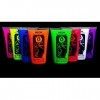 UV Glow Lot de 8 grand 50ml tubes de peinture fluorescente pour le visage et le corps 8 x 50 ml