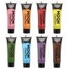 Peinture Visage & Corps par Moon Creations - 12ml - Assortiment de 8 Couleurs Peinture corporelle