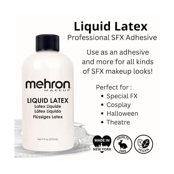 Mehron Liquid Latex - Clear 270 ml 