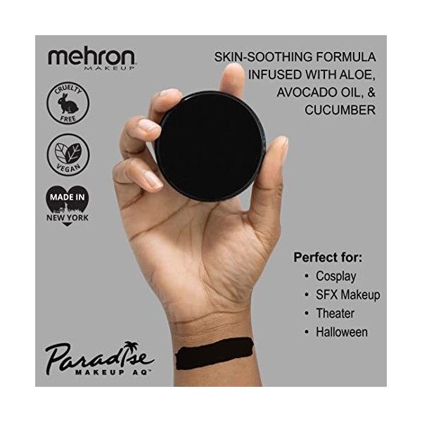 Mehron Paradise Makeup AQ - Black 40 gr 