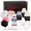 CHASPA Kit de maquillage en latex liquide SFX pour faux cicatrices - Cire de cicatrices + 2 Btl de latex liquide + 2 Btl de f