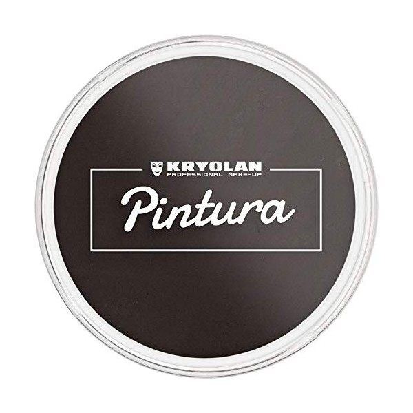 Kryolan Pintura Water Color Maquillage 25 ml, couleur : gris, 26 couleurs, lavable, végétalien, sans parfum, sans paraben, sa