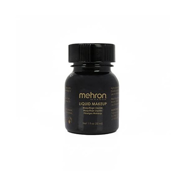 Mehron Liquid Makeup - Black noir, 30 ml 