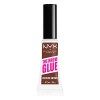 NYX Professional Makeup Glue Fixatrice à Sourcils The Brow Glue, Look Soyeux, Transparent