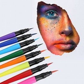 8 couleurs corps peinture brosse stylo ensemble tatouage peau stylo marqueur permanent pour lart corporel