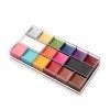 Palette d’huile professionnelle pour le visage et le corp - 12/16 couleurs peinture à lhuile Flash tatouage maquillage Palet