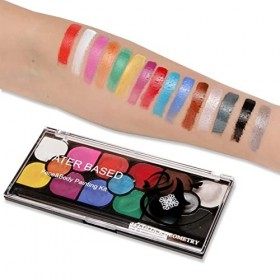 Peinture de Visage et Corps 15 Couleurs, JasCherry Palette de Maquillage Enfants a lavable, Non Toxique, Peinture Corporelle 