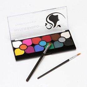 Peinture de Visage et Corps 15 Couleurs, JasCherry Palette de Maquillage Enfants a lavable, Non Toxique, Peinture Corporelle 