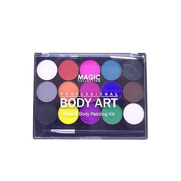 ACAMPTAR Pigments De Peinture Corporelle - Solubles Dans Leau Fard Maquillage - maquillage pour enfant 15 couleurs Professio