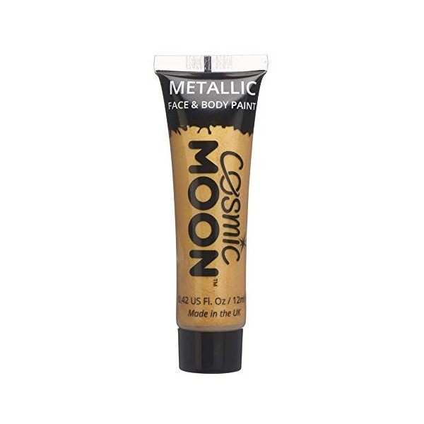 Cosmic Moon - Peinture de maquillage métallique pour le visage et le corps - 12ml - Créez des motifs de maquillage métallique