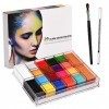 Nivofu Visage Corps Peinture, Palette de Maquillage pour Enfants, 20 Couleurs Visage Peinture à Lhuile Professionnelle Maqui