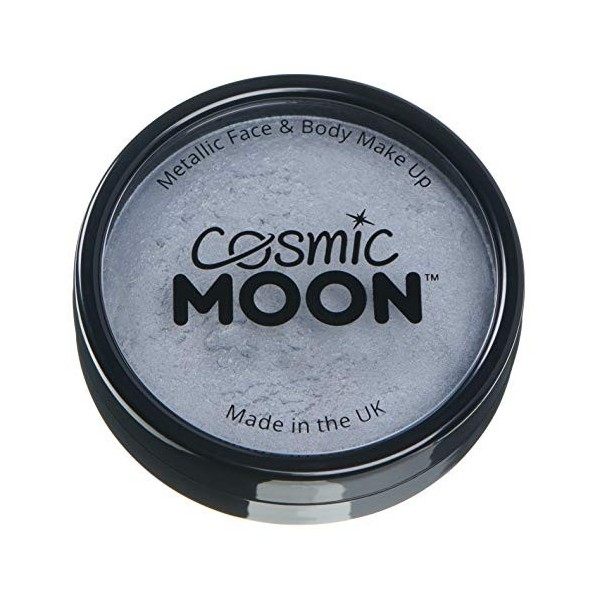 Cosmic Moon - Peinture Professionnelle métallique pour Visage activée à leau - Argent