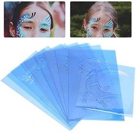 Modèle de maquillage pour le visage, pochoirs de peinture pour le visage réutilisables, faciles à nettoyer, bricolage, maquil