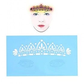 Modèle de maquillage pour le visage, modèle de peinture corporelle, corps réutilisable léger et durable portable pour le visa