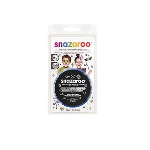 Snazaroo Face Paint 18 ML Noir Maquillage/Peinture Visage 