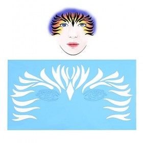 wosume Face Paint Stencil Body Painting Template Maquillage du visage Outils de conception de tatouage 7pcs/set