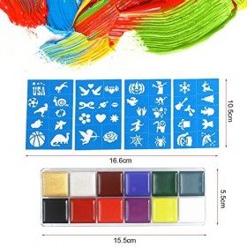 Palette de Maquillage pour Enfants, Peinture Corporelle pour Le Visage, Maquillage Pour Enfant, Fard Maquillage, Bodypainting