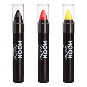 Moon Creations Bâton de Peinture pour Visage/Crayon de Couleur pour Le Maquillage du Visage & Corps 3.5g - Kit Drapeau Allema