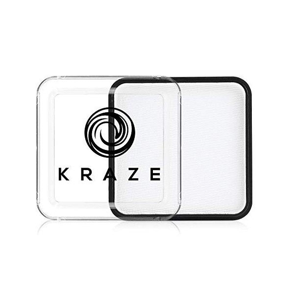 Kraze FX Square - Peinture pour le visage blanche 25 g - Fournitures de maquillage professionnelles pour le visage et le co