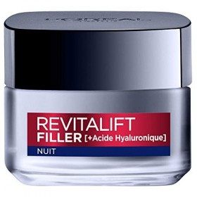 LOréal Paris - Soin Nuit Revolumisant Anti-Rides & Volume - Crème Hydratante & Anti-Âge - Concentré en Acide Hyaluronique - ...