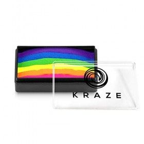Kraze FX Dome Stroke - Bright Neon 25 g , Activé à leau, Professional UV Glow Blacklight Reactive Face and Body Painting Ra