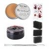 Mysense Kit de cire de cicatrices SFX - 100 g - Pour maquillage - Effets spéciaux - Faux moulage de plaies - Peinture corpore