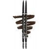 NYX Professional Makeup Crayon à Sourcils Micro Brow Pencil, Crayon Ultra-Fin Double-Embout avec Mine Rétractable et Goupillo