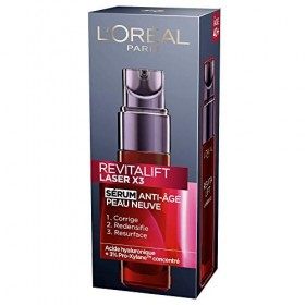 LOréal Paris - Revitalift Laser X3 - Sérum Visage Anti-Âge Peau Neuve Triple Action Multi-Correction - À lAcide Hyaluroniqu C...