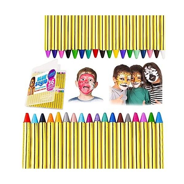 Visage Peinture, Crayons de Maquillage Pour enfants 36 Couleurs