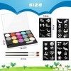 Palette de Maquillage Enfants, Palette de Maquillage de Fête, Maquillage pour Le Corps et Peinture, 15 Couleurs Visage Kit de