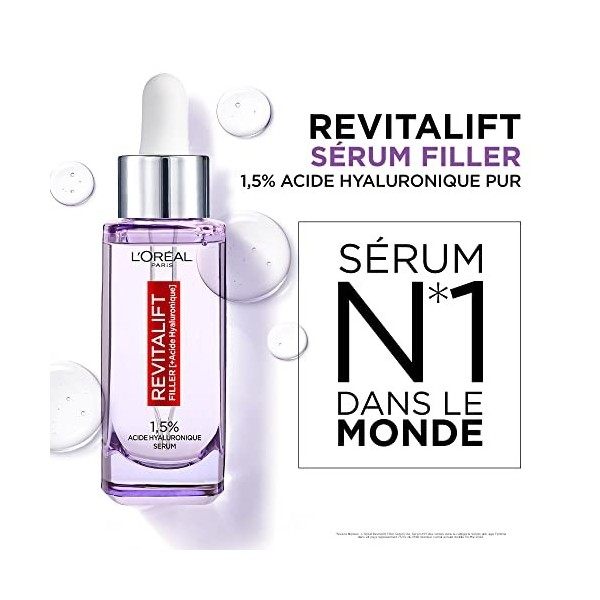LOréal Paris - Coffret Routine 2 Produits Anti-Âge & Anti-Rides - Sérum Repulpant + Soin Jour Volumisant - Enrichi à l’Acide ...