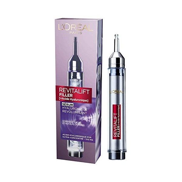 L’Oréal Paris - Sérum Hyaluronique Revolumisant - Soin Visage Anti-Âge - Diffuseur Révolutionnaire - Concentré en Acide Hyalu...