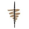 NYX Professional Makeup Crayon à Sourcils Micro Brow Pencil, Crayon Ultra-Fin Double-Embout avec Mine Rétractable et Goupillo