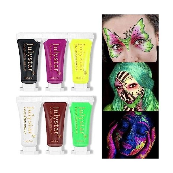 Peinture Pour Le Visage DHalloween - Peinture Pour Le Visage Et Le Corps Pour Le Maquillage DHalloween | Peinture De Couleu