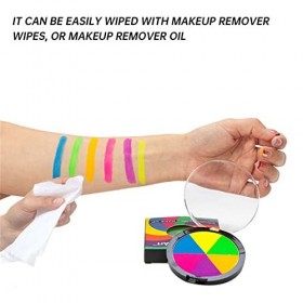 Coiffe Indienne Enfant Eyeliner activé par leau Glow Graphic Eye Liner Glow In The Dark Face Paint Facile à appliquer 6 coul