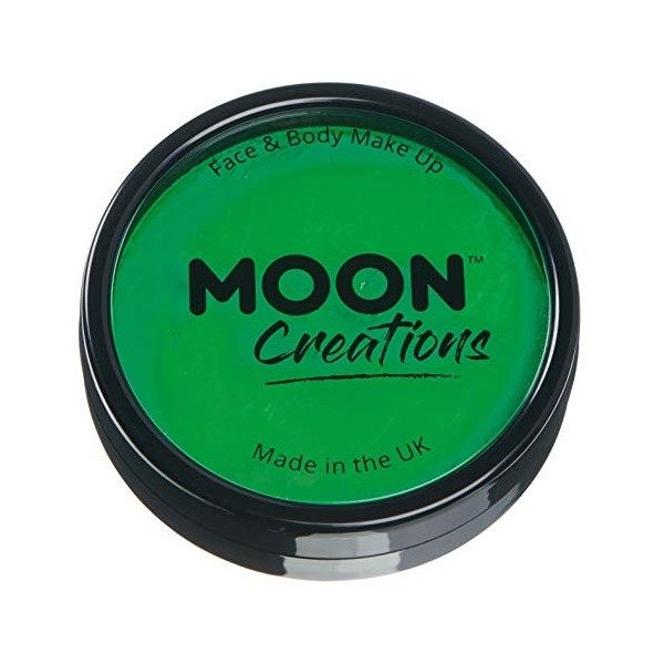 Moon Creations - Peinture Professionnelle pour Visage activée à leau - Vert Brillante