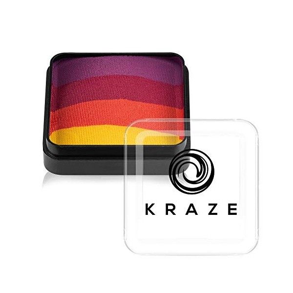 Kraze FX Dôme Cake Sundown 25 g , professionnel Split Cake pour la peinture du visage et du corps, hypoallergénique, sûr et 