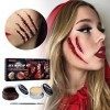 Kit de cire cicatricielle | Cire de peau à modeler les fausses plaies pour la peinture corporelle | Ensemble Halloween de pei