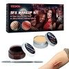 Générique 5 Pcs Kit de Cire de Cicatrice Gel de Faux Sang | Kit de Cire cicatricielle | Faux Sang Gel SFX Halloween Vampire M