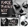 Halloween Cosplay Maquillage Noir Blanc Visage Corps Peinture Effets Spéciaux Kit De Maquillage Dress Up Kits De Peinture De 