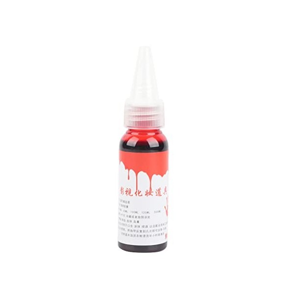 Faux Sang Professionnel Spécial Halloween Blessure Cicatrices Zombie Fantaisie Maquillage Faux Sang 30 ml de sang frais 