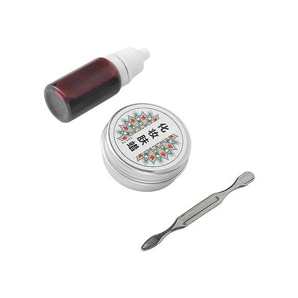 Kit de Cosmétiques Cire Cicatricielle, Plaie Formant Cosplay Cire Cicatrice Faux Sang Maquillage Effet Spécial pour les Fêtes