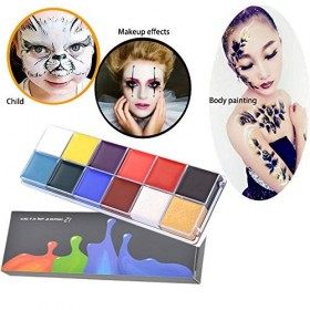 12 color oil paint face color human body art painting stage makeup face painting dance drama oil paint cream