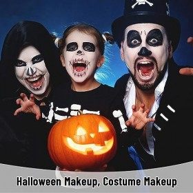 Halloween Black Face Painting Cream Scars Effets Spéciaux Maquillage Rouge à Lèvres pour Scary Party, Bâton de Maquillage Lon
