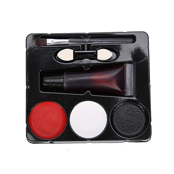 Ensemble de Maquillage de Sang Faux Sang Accessoires DHalloween Maquillage Ensemble Doutils de Peinture de Visage Maquillag