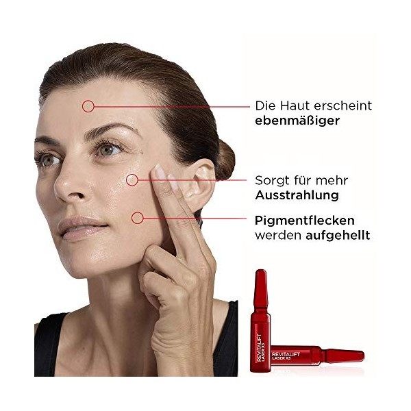 LOréal Paris - Ampoules Effet Peeling Cure 7 Jours Revitalift Laser X3 Crème Jour et Nuit